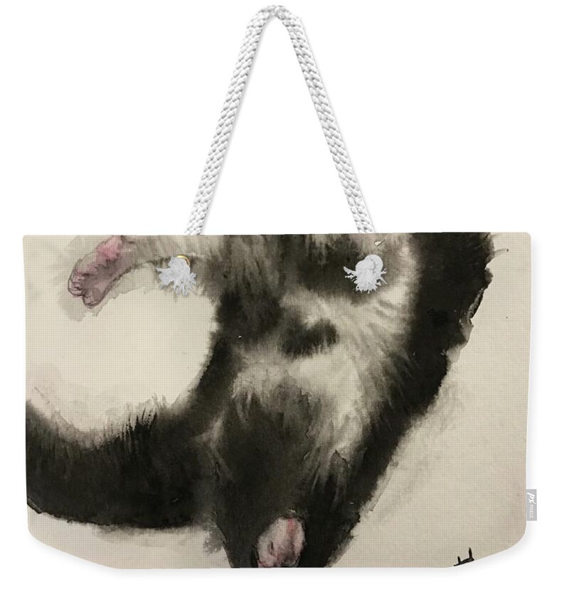3052020 Weekender Tote Bag featuring the painting 3053020 by Han in Huang wong