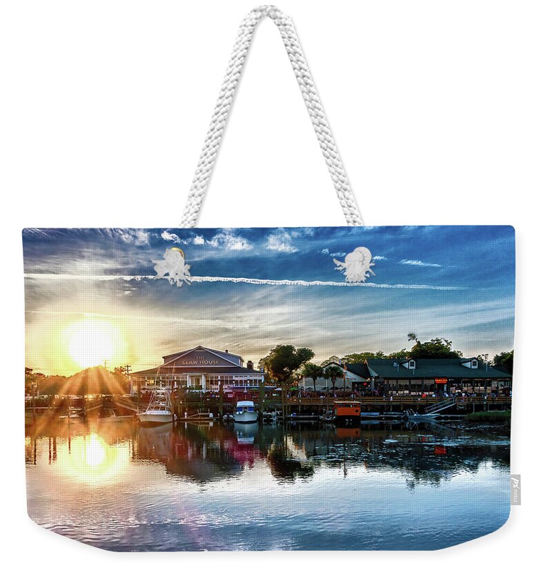 Coast Weekender Tote Bag featuring the photograph Views And Scenes At Murrells Inlet South Of Myrtle Beach South C #33 by Alex Grichenko