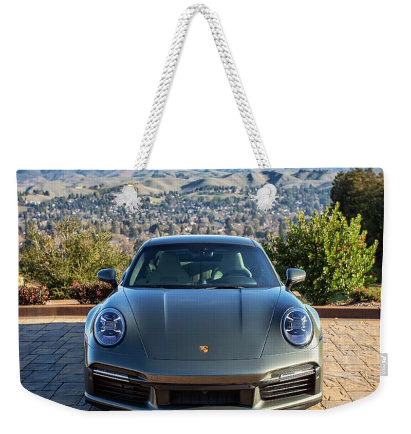 Cars Weekender Tote Bag featuring the photograph #Porsche #911 #Turbo S #Print #35 by ItzKirb Photography