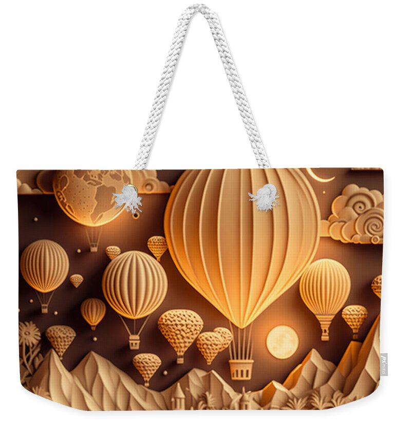 Balloons Weekender Tote Bag featuring the digital art Balloons #4 by Jay Schankman