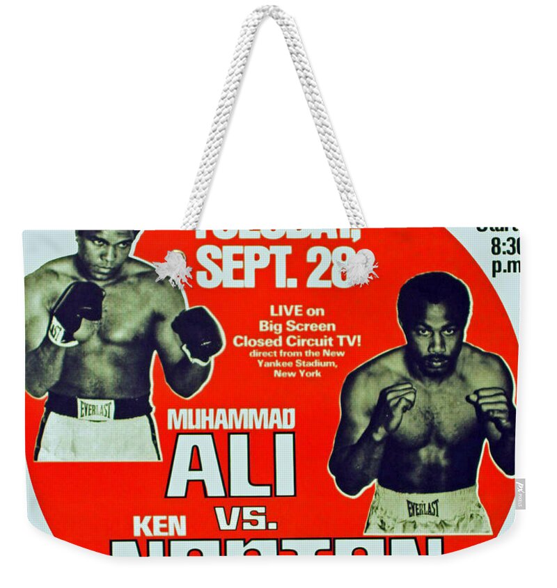 Sport Weekender Tote Bag featuring the painting Closed Circuit Fight Poster #4 by MotionAge Designs
