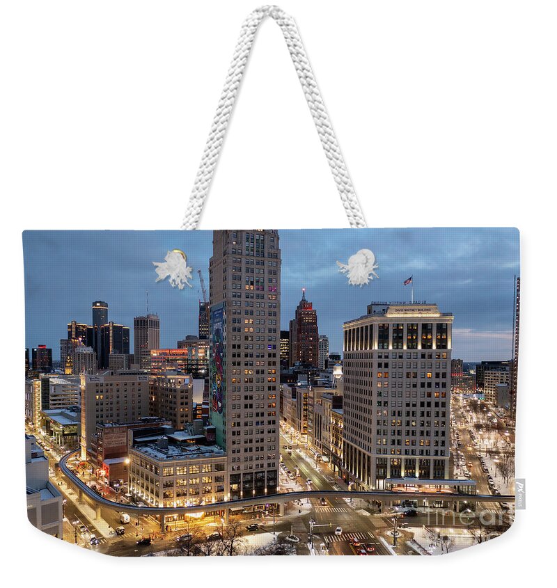 Detroit Weekender Tote Bag featuring the photograph Detroit #4 by Jim West