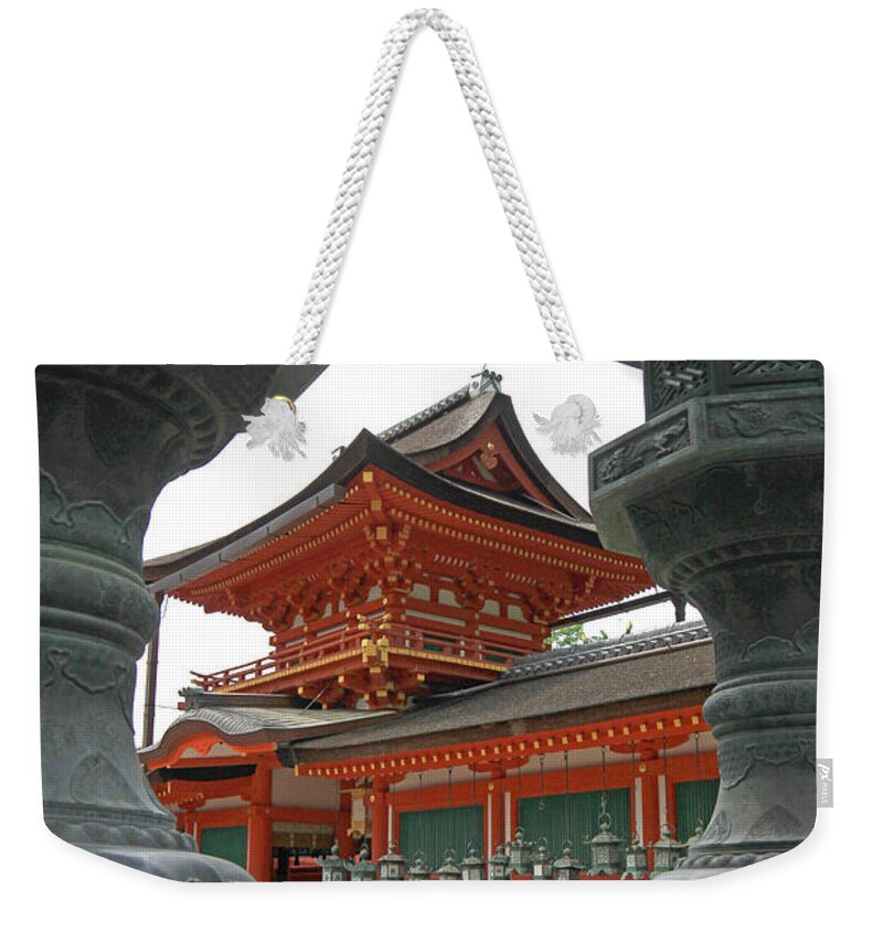 Kasuga Taisha Shrine Weekender Tote Bag featuring the photograph Kasuga Taisha Shrine - Nara, Japan by Richard Krebs