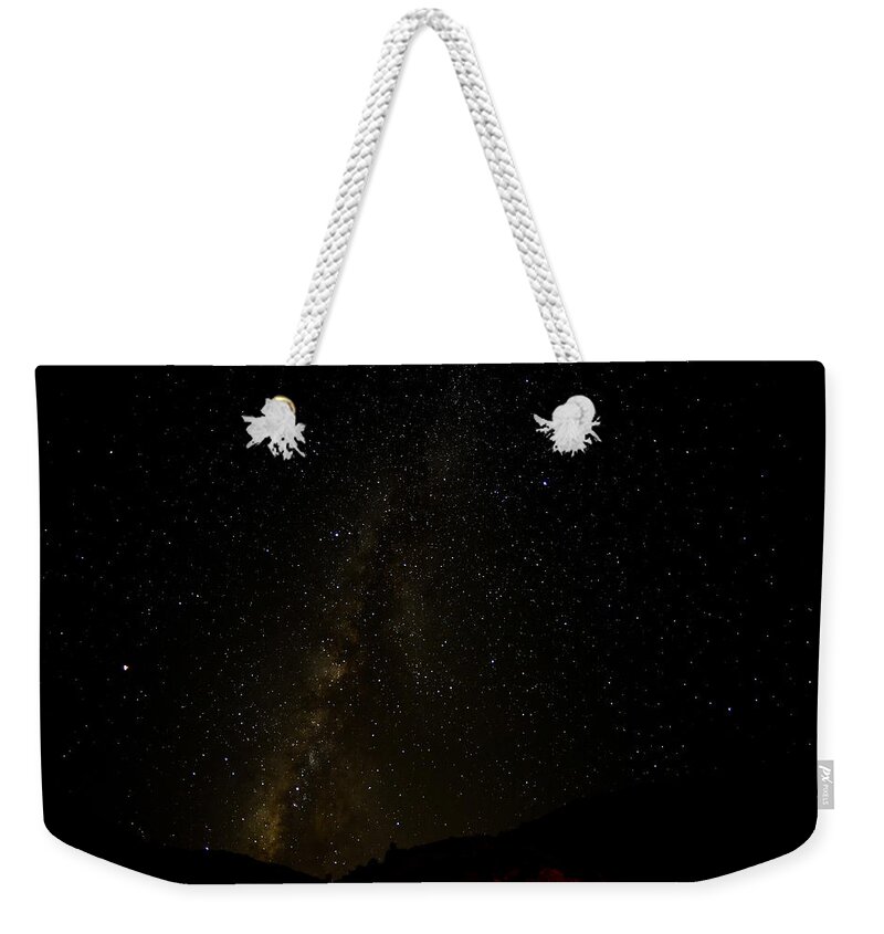 Milky Way Astrophotography Fstop101 Night Sky Stars Weekender Tote Bag featuring the photograph Milky Way #4 by Geno Lee