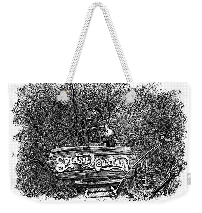 Walt Disney World Weekender Tote Bag featuring the photograph Splash Mountain #4 by FineArtRoyal Joshua Mimbs