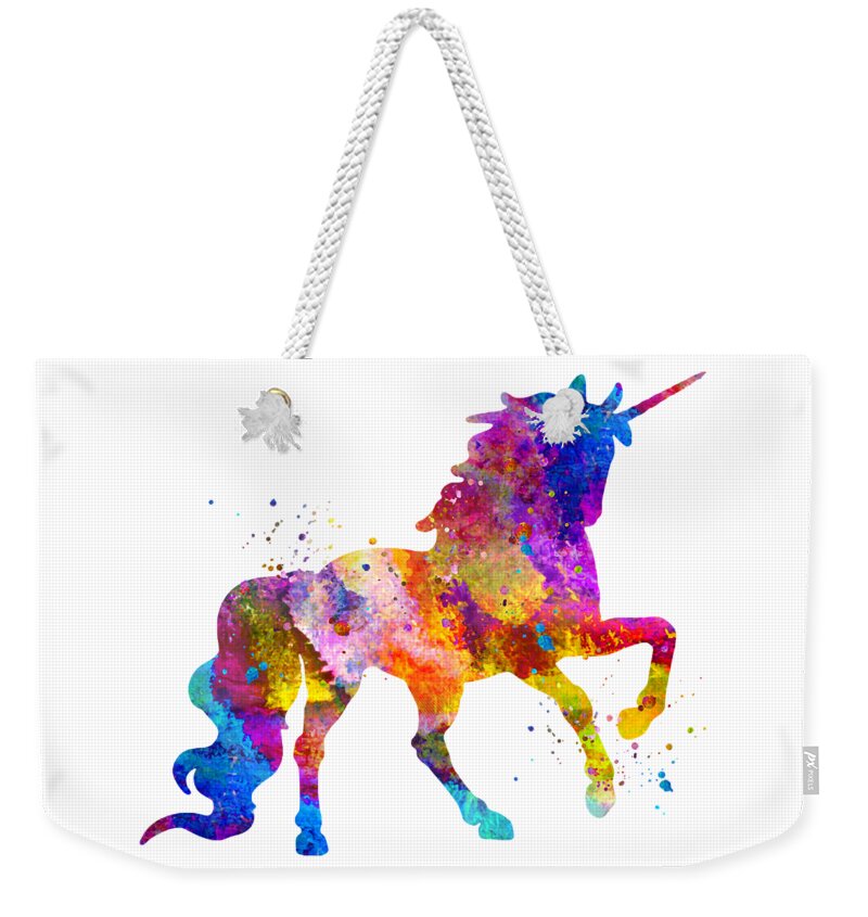Unicorn Art Weekender Tote Bag by Zuzi 's - Pixels