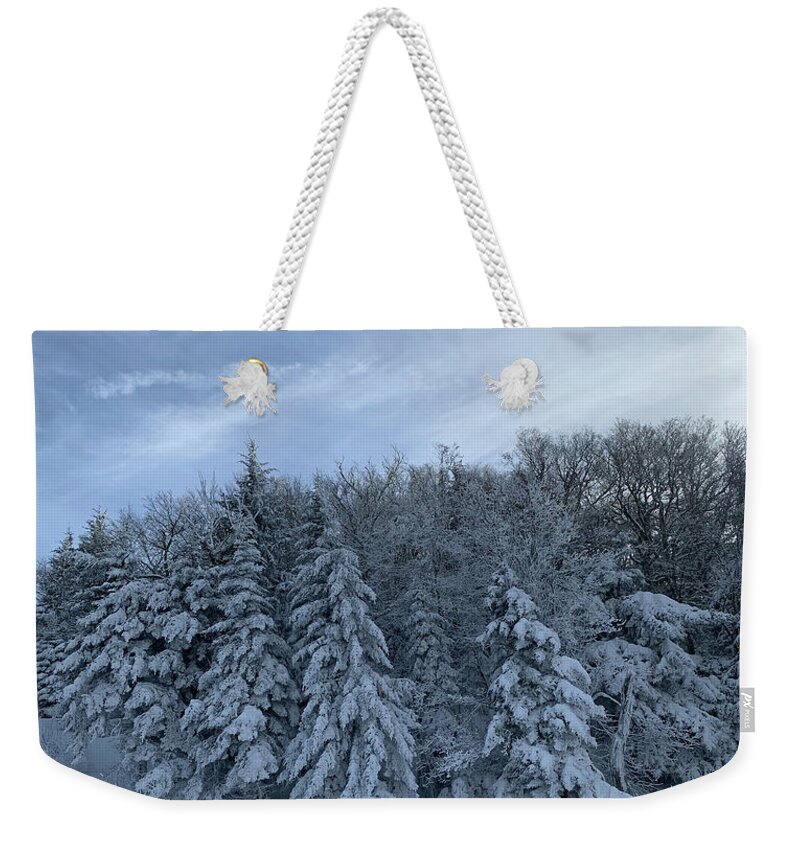  Weekender Tote Bag featuring the photograph Winter Wonderland by Annamaria Frost