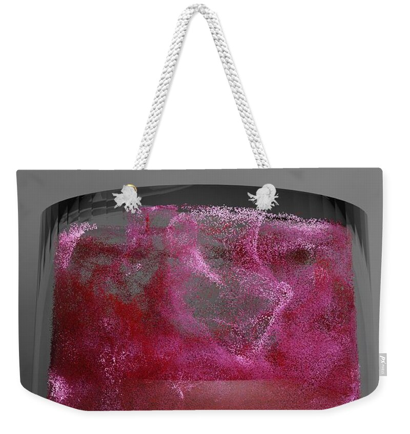 Nft Weekender Tote Bag featuring the digital art 401 Glass Waves by David Bridburg