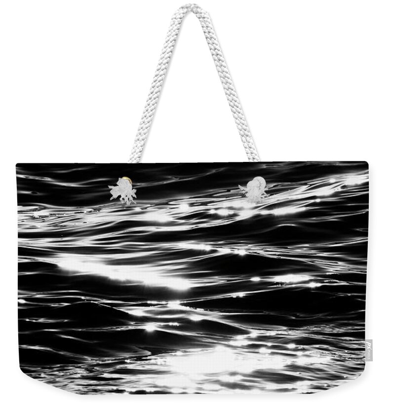 Black And White Weekender Tote Bag featuring the photograph 4177 Delray Beach Florida Atlantic Ocean by Amyn Nasser Neptune Gallery