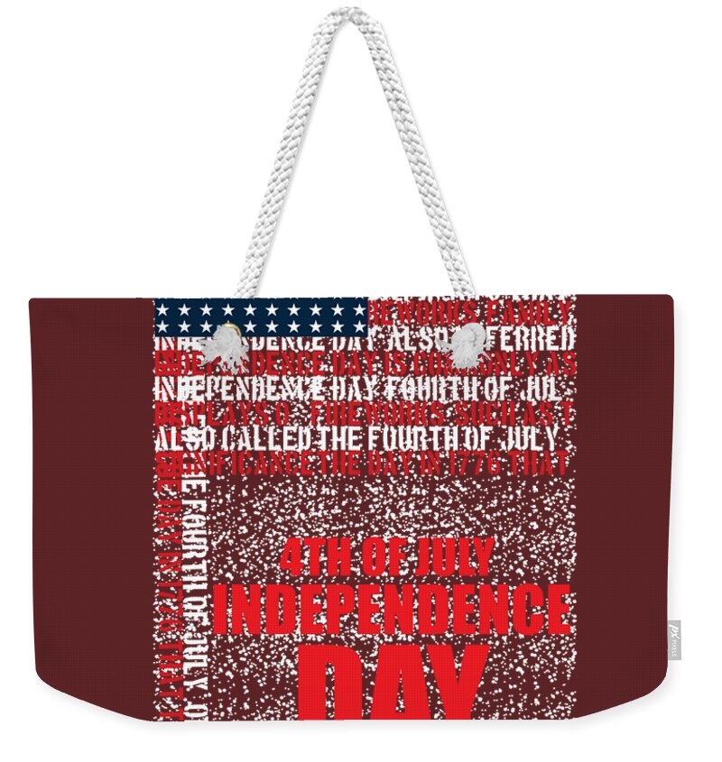 Oil On Canvas Weekender Tote Bag featuring the digital art 4TH DAY-transpernt-png-01 by Celestial Images
