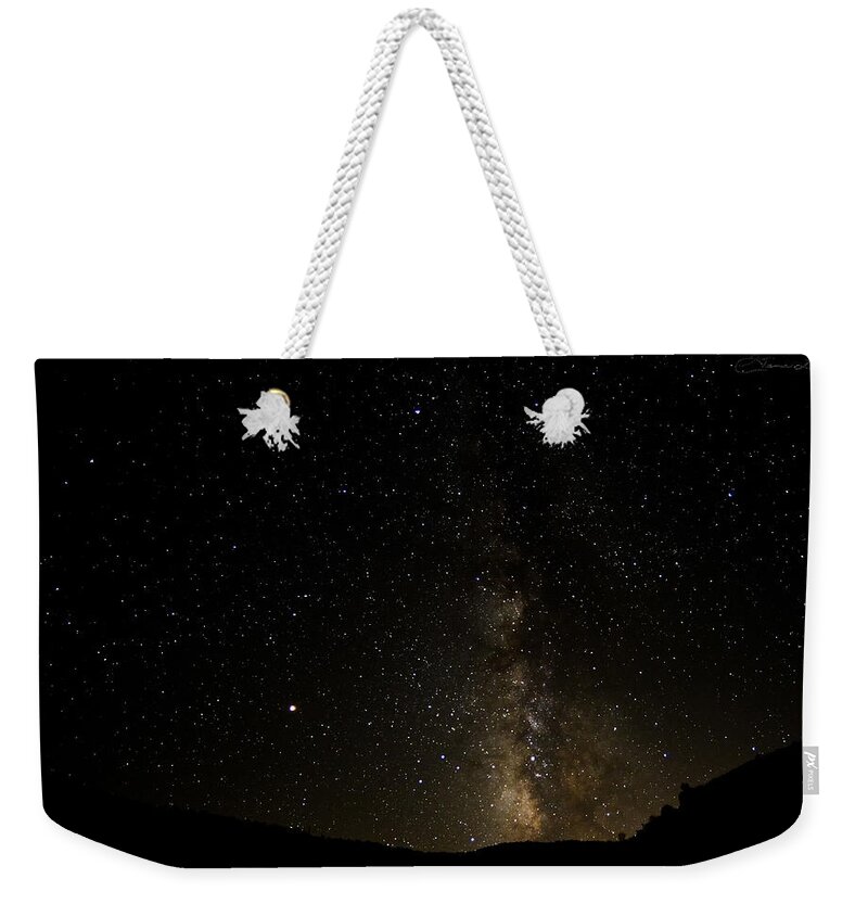 Milky Way Astrophotography Fstop101 Night Sky Stars Weekender Tote Bag featuring the photograph Milky Way #5 by Geno Lee