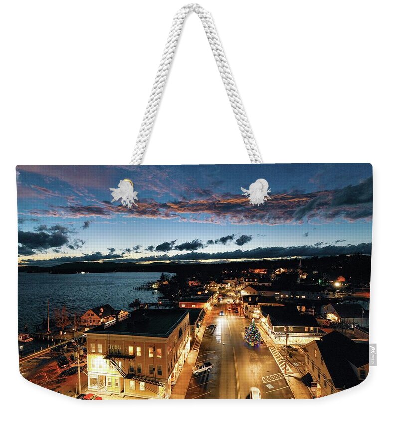  Weekender Tote Bag featuring the photograph Wolfeboro #5 by John Gisis