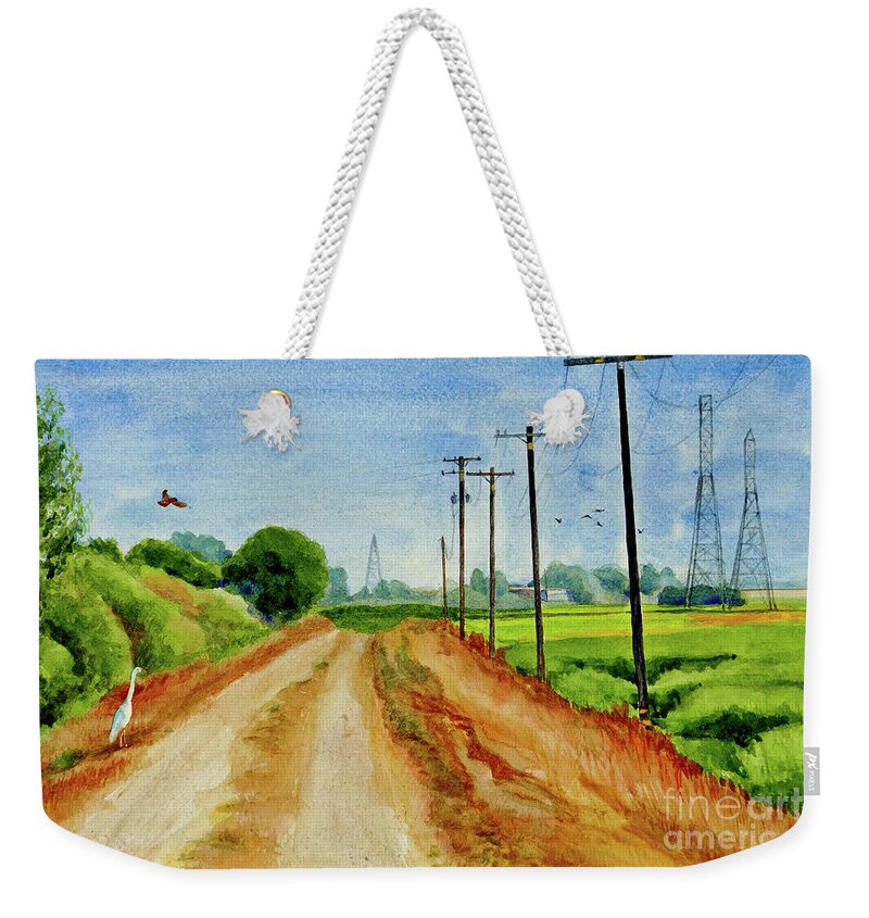 Placer Arts Weekender Tote Bag featuring the painting #504 Sill's Farm #504 by William Lum