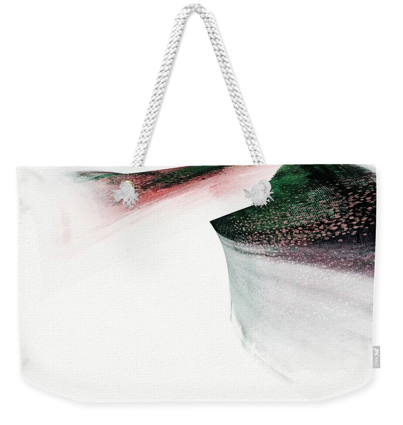 Abstract Weekender Tote Bag featuring the painting Arch Sculptural Abstract by Itsonlythemoon -
