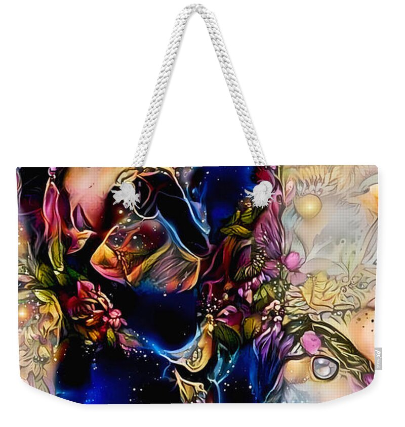 Contemporary Art Weekender Tote Bag featuring the digital art 56 by Jeremiah Ray