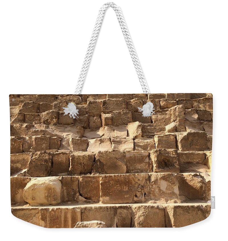 Giza Weekender Tote Bag featuring the photograph Great Pyramid #6 by Trevor Grassi