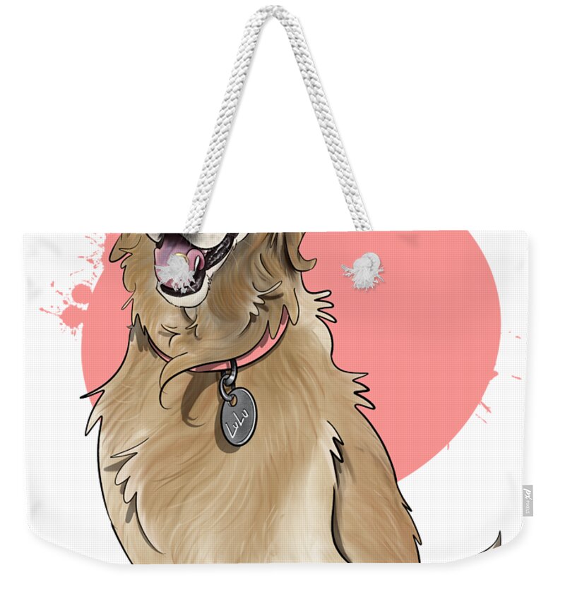 6090 Weekender Tote Bag featuring the drawing 6090 Nelson by John LaFree