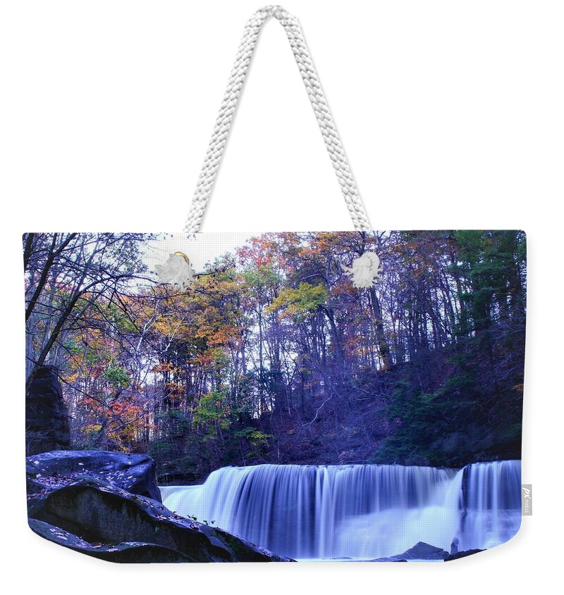  Weekender Tote Bag featuring the photograph Great Falls by Brad Nellis