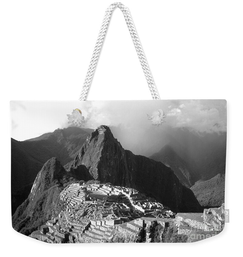 Machu Picchu Weekender Tote Bag featuring the photograph Machu Picchu Peru #1 by James Brunker