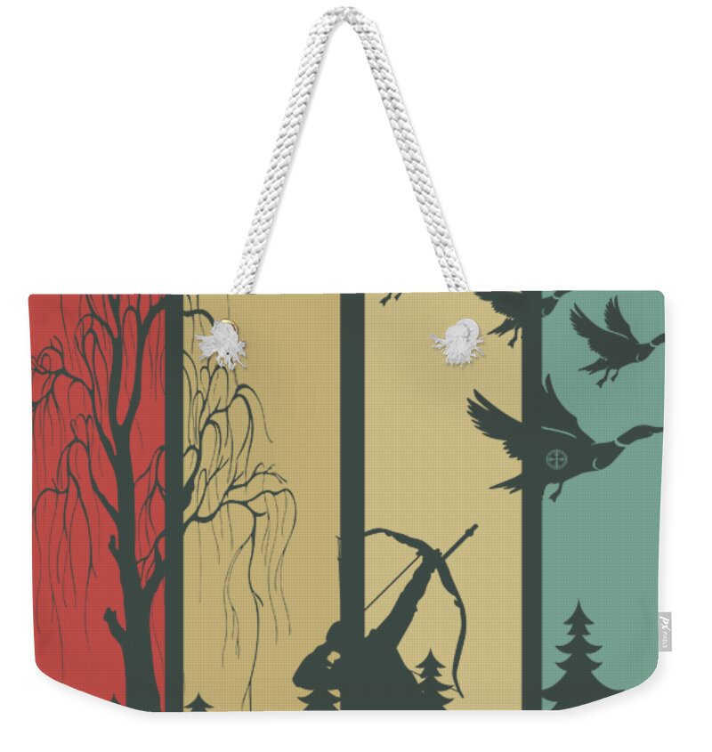 Oil On Canvas Weekender Tote Bag featuring the digital art 70 - 069 by Celestial Images