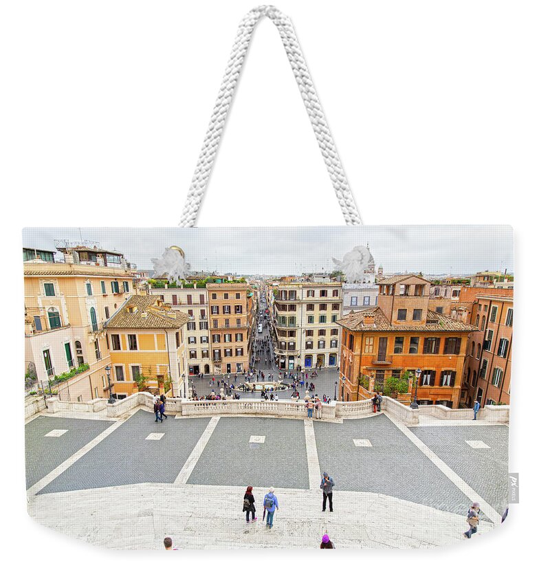 Spanish Steps Weekender Tote Bag featuring the photograph Rome Italy #8 by ELITE IMAGE photography By Chad McDermott