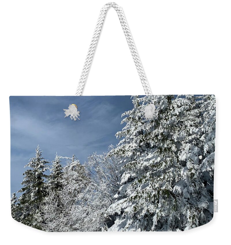 Weekender Tote Bag featuring the photograph Winter Wonderland by Annamaria Frost