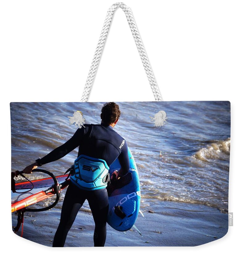 Waves Weekender Tote Bag featuring the photograph Imperia ottobre 2018 #92 by Marco Cattaruzzi
