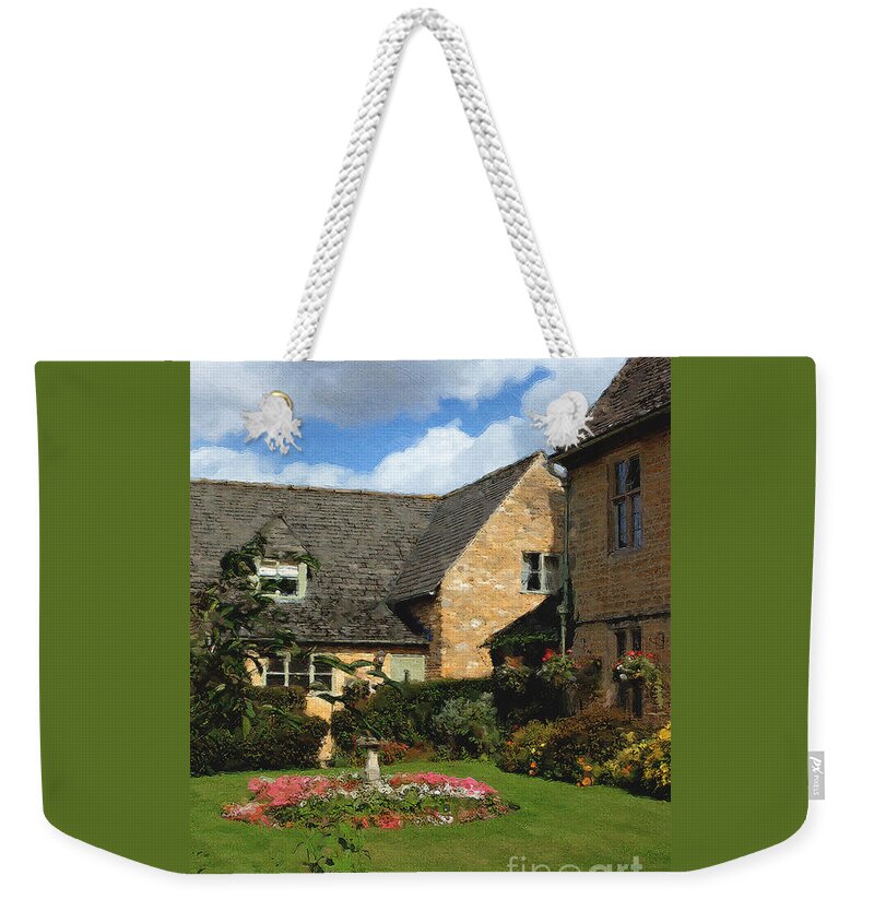 Bourton-on-the-water Weekender Tote Bag featuring the photograph A Bourton Garden by Brian Watt