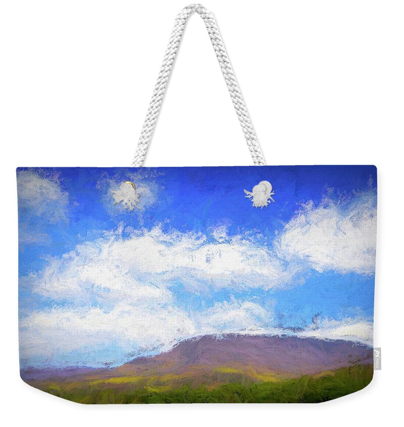 Catskills Weekender Tote Bag featuring the photograph A Burst of Catskills by Nancy De Flon