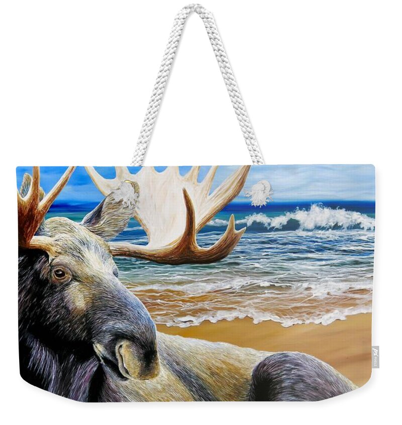 Surreal Weekender Tote Bag featuring the painting A Change Is As Good As A Rest by R J Marchand