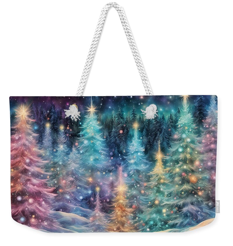 Forest Weekender Tote Bag featuring the photograph A Christmas Fantasy by Cate Franklyn