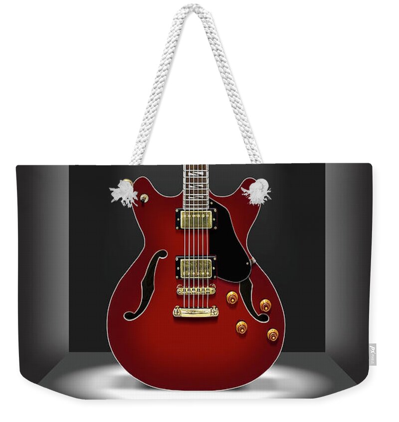 Electric Guitar Weekender Tote Bag featuring the photograph A Classic Guitar in a Box 15 by Mike McGlothlen