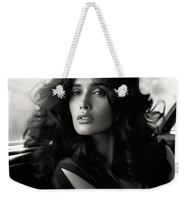 Salma Weekender Tote Bag featuring the photograph A Girl called Salma by My Head Cinema