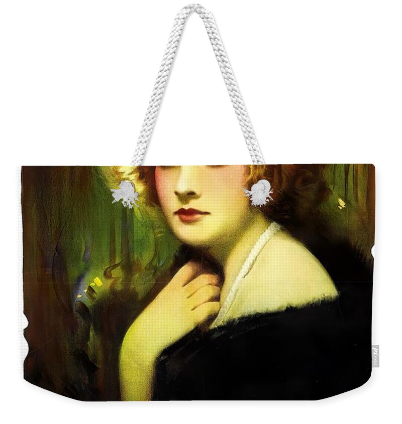 Heart Weekender Tote Bag featuring the mixed media ''A Heart to Let'' - 1921 by Movie World Posters