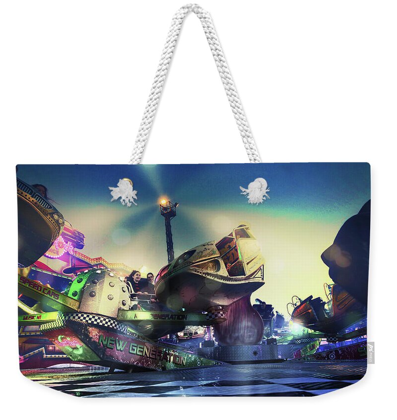 Dangerous Weekender Tote Bag featuring the photograph A killing joke by Micah Offman