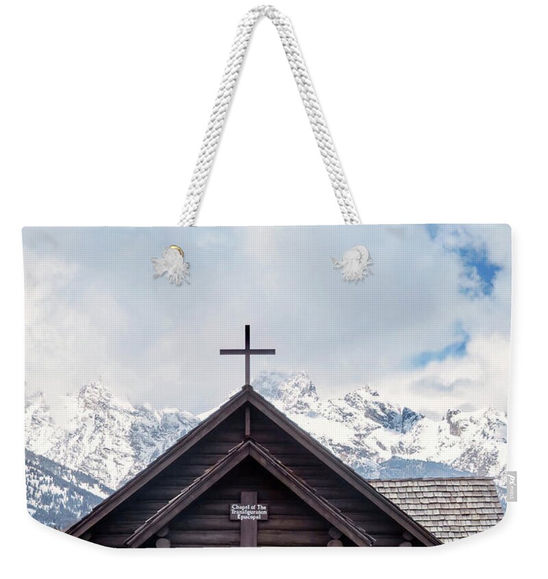 Chapel Of The Transfiguration Weekender Tote Bag featuring the photograph A Little Chapel by Rachel Morrison