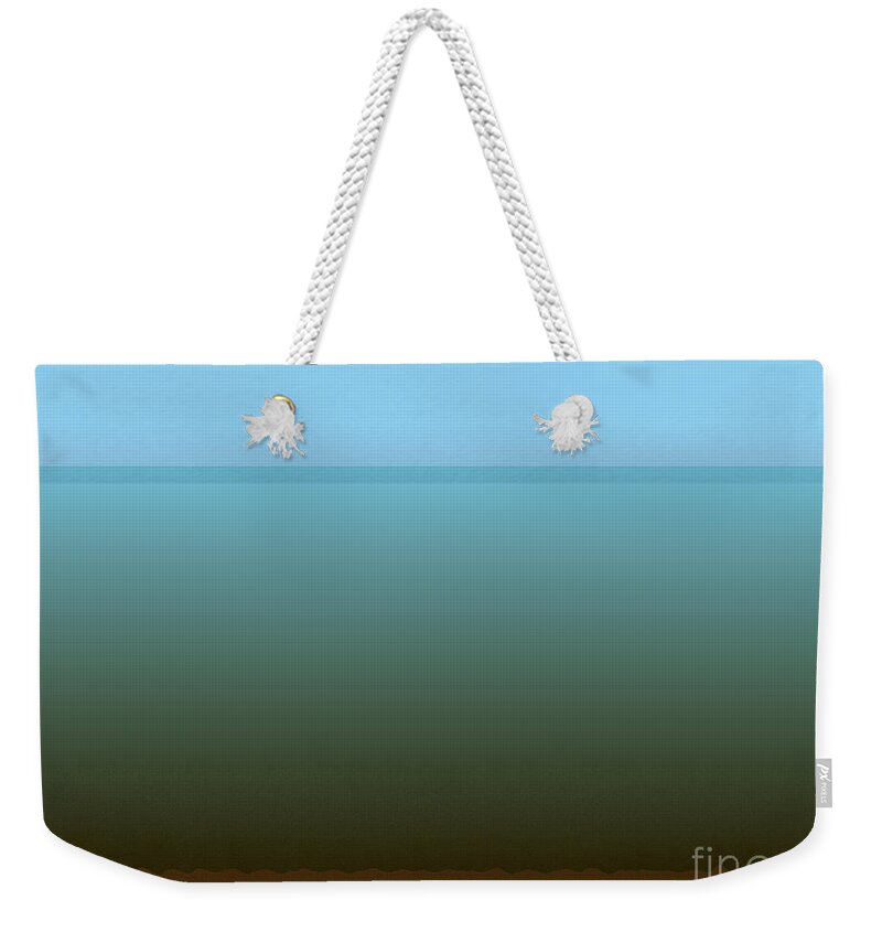 Water Weekender Tote Bag featuring the digital art A Look Across the Channel by Kae Cheatham