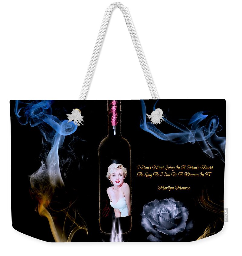 A Man's World Weekender Tote Bag featuring the digital art A Man's World by Michael Damiani