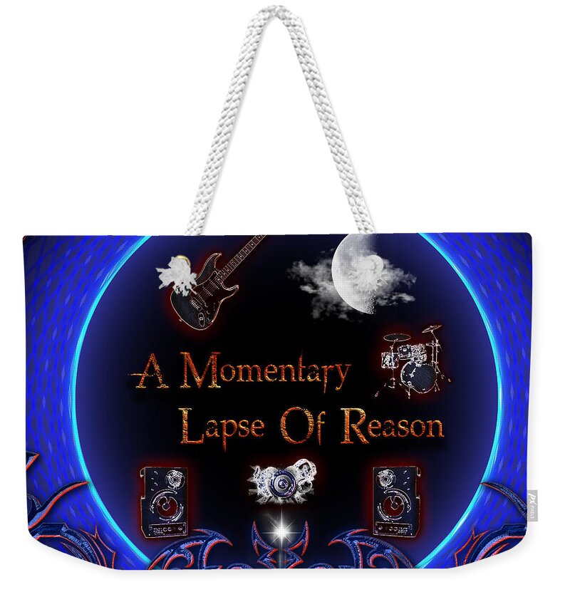 Pink Floyd Weekender Tote Bag featuring the digital art A Momentary Lapse Of Reason by Michael Damiani