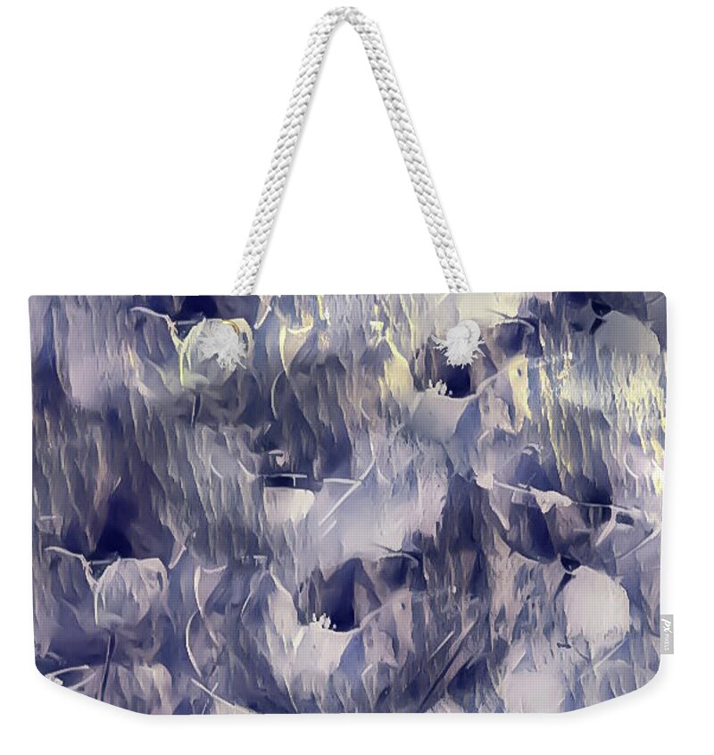 Petals Weekender Tote Bag featuring the painting A Plethora Of Light On Petals by Lisa Kaiser