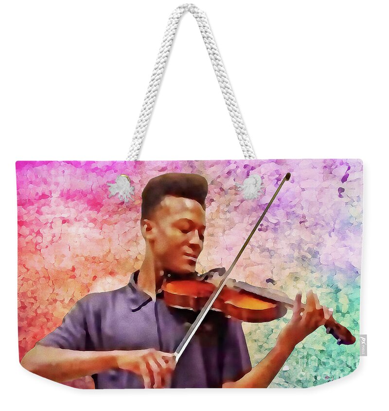 Portraits Weekender Tote Bag featuring the digital art A Portrait of Elijah McClain by Walter Neal