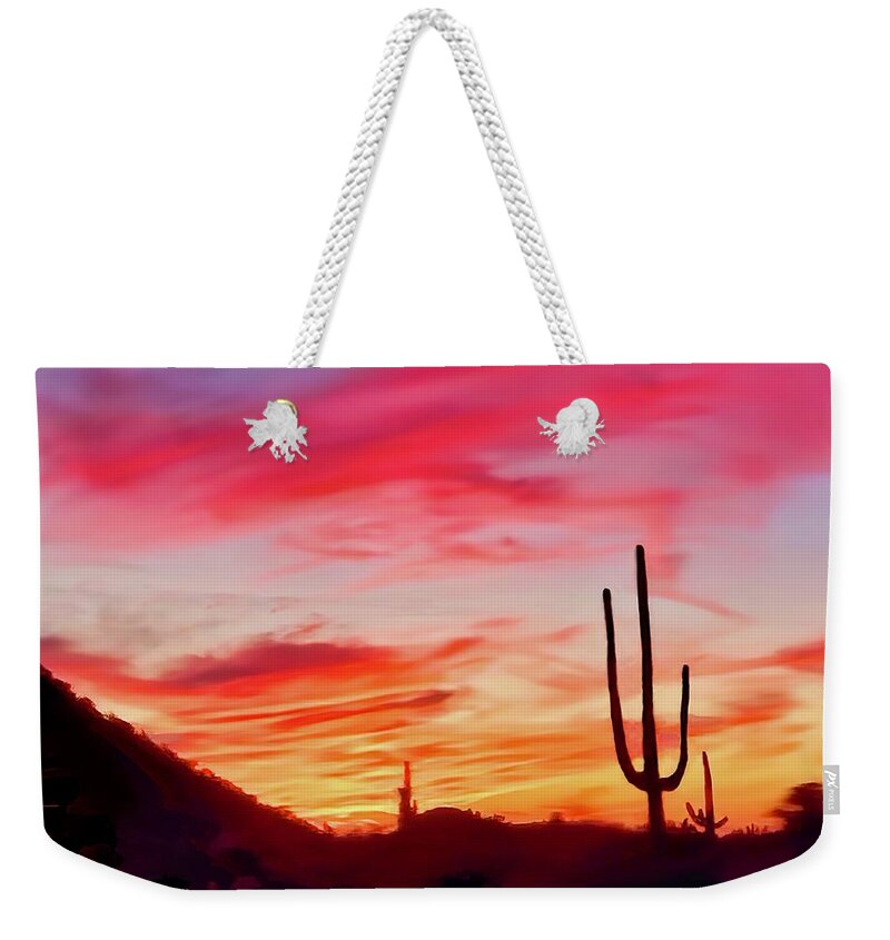 Icon Weekender Tote Bag featuring the photograph A Pretty Cliche by Judy Kennedy