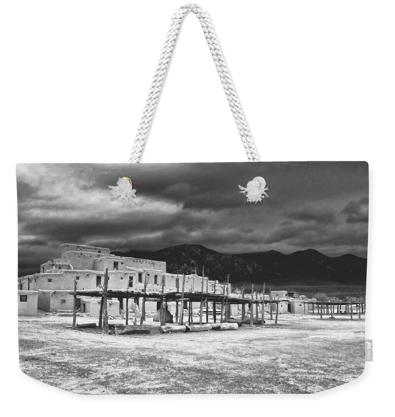 In Focus Weekender Tote Bag featuring the photograph A Pueblo by Segura Shaw Photography