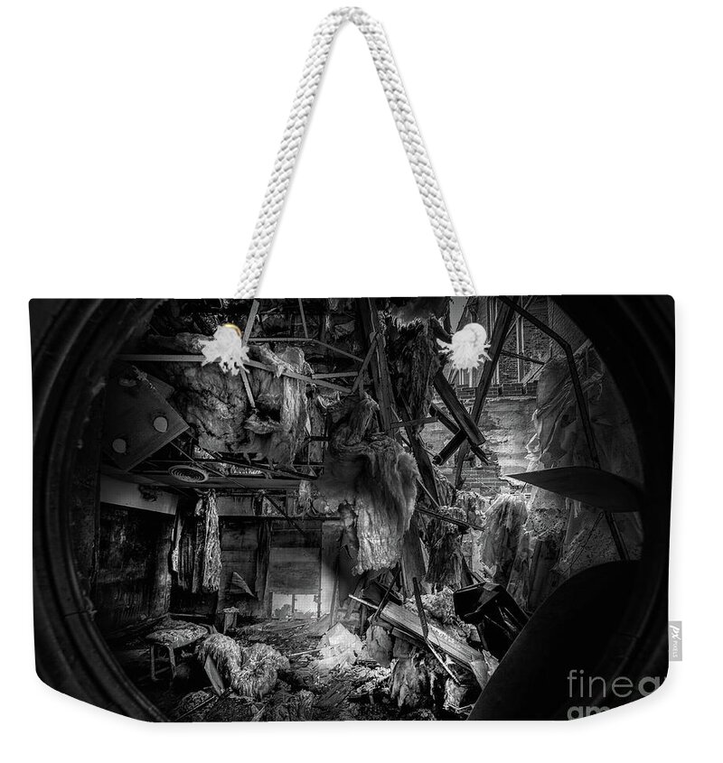 Lindale Mill Weekender Tote Bag featuring the photograph A Sign Of Better Times by Doug Sturgess