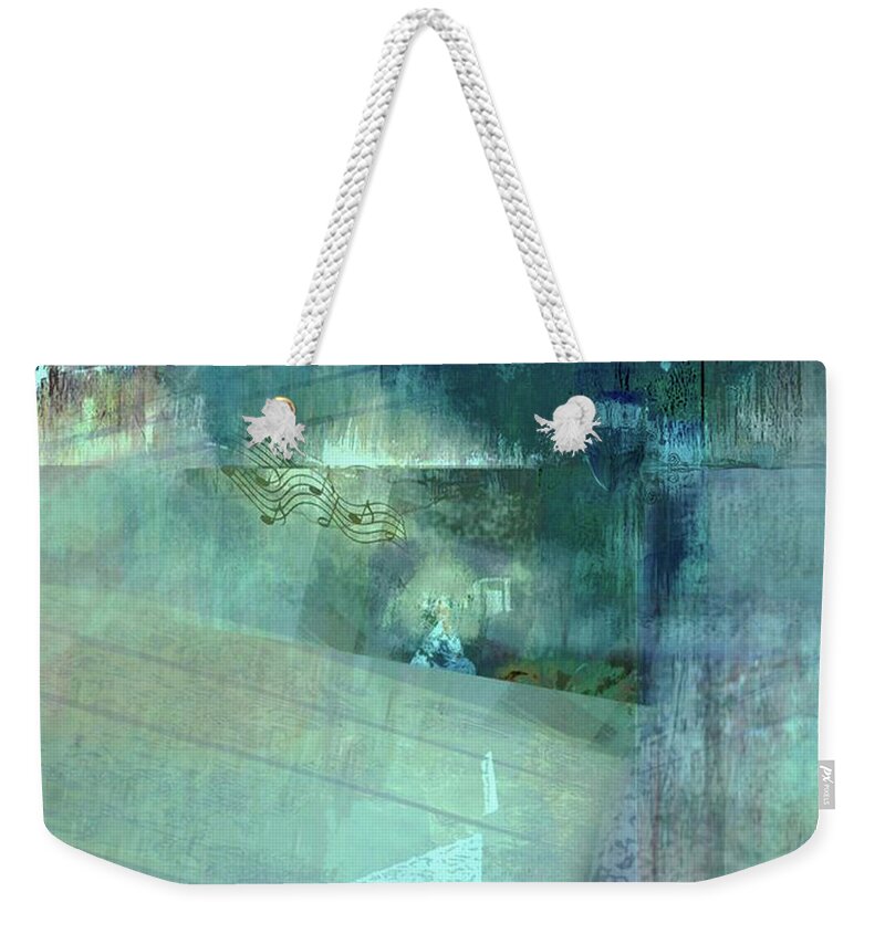 Abstract Impressionist Weekender Tote Bag featuring the mixed media A Song for Those at Sea by Zsanan Studio