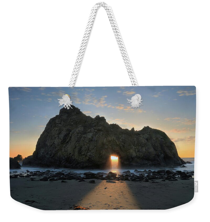 Big Sur Weekender Tote Bag featuring the photograph A Special Kind of Glow by Laurie Search