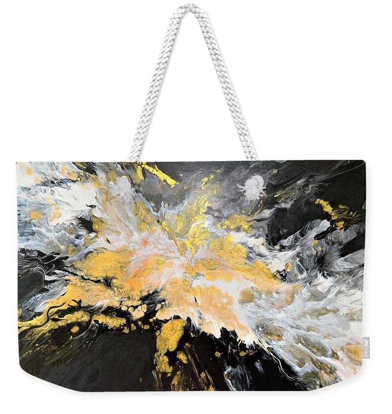 Acrylic Weekender Tote Bag featuring the painting A Star is Born by Soraya Silvestri