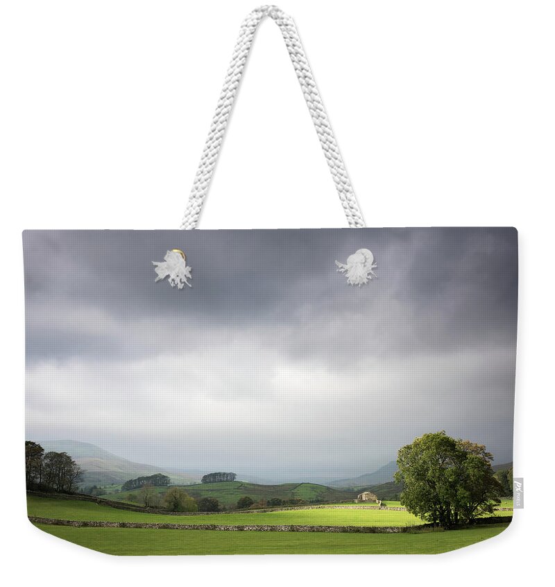 England Weekender Tote Bag featuring the photograph A Touch of Light, Yorkshire Dales, England, UK by Sarah Howard