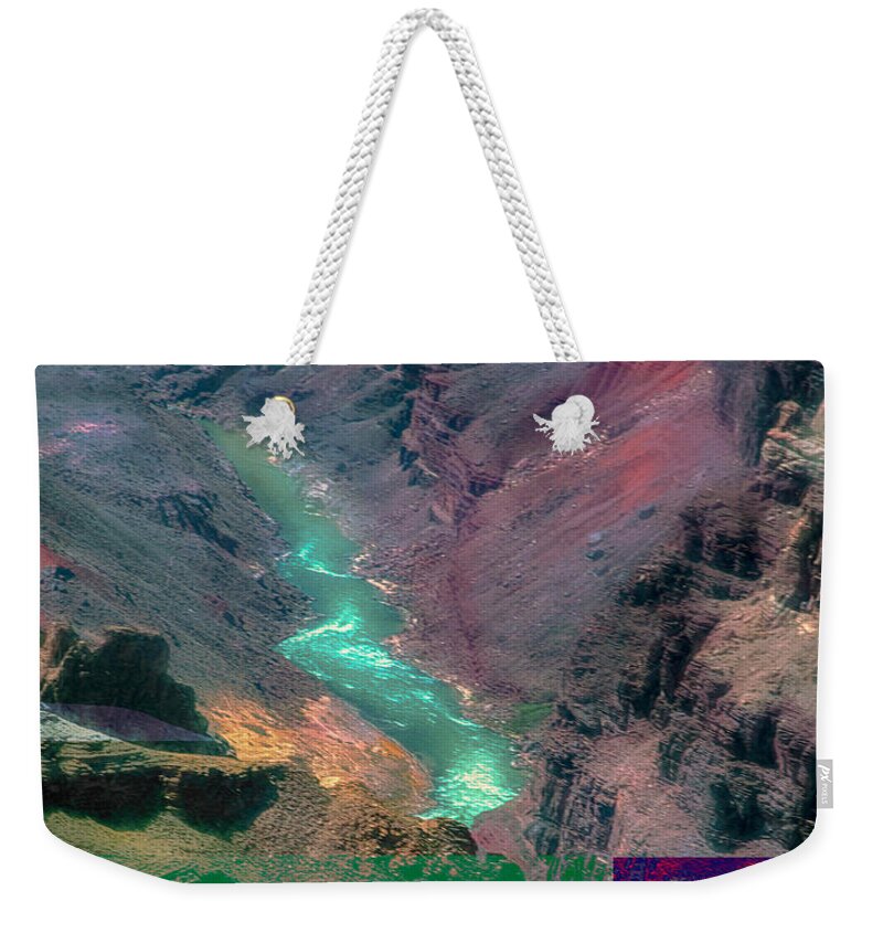 Abstract Weekender Tote Bag featuring the photograph A view of Grand Canyon by Patricia Dennis