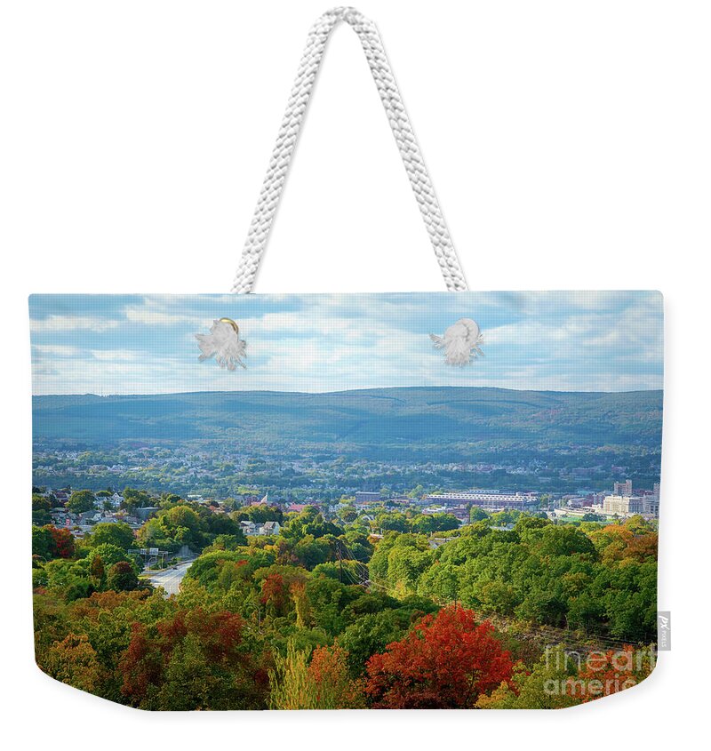 Travel Weekender Tote Bag featuring the photograph A View Of Scranton by Amy Dundon